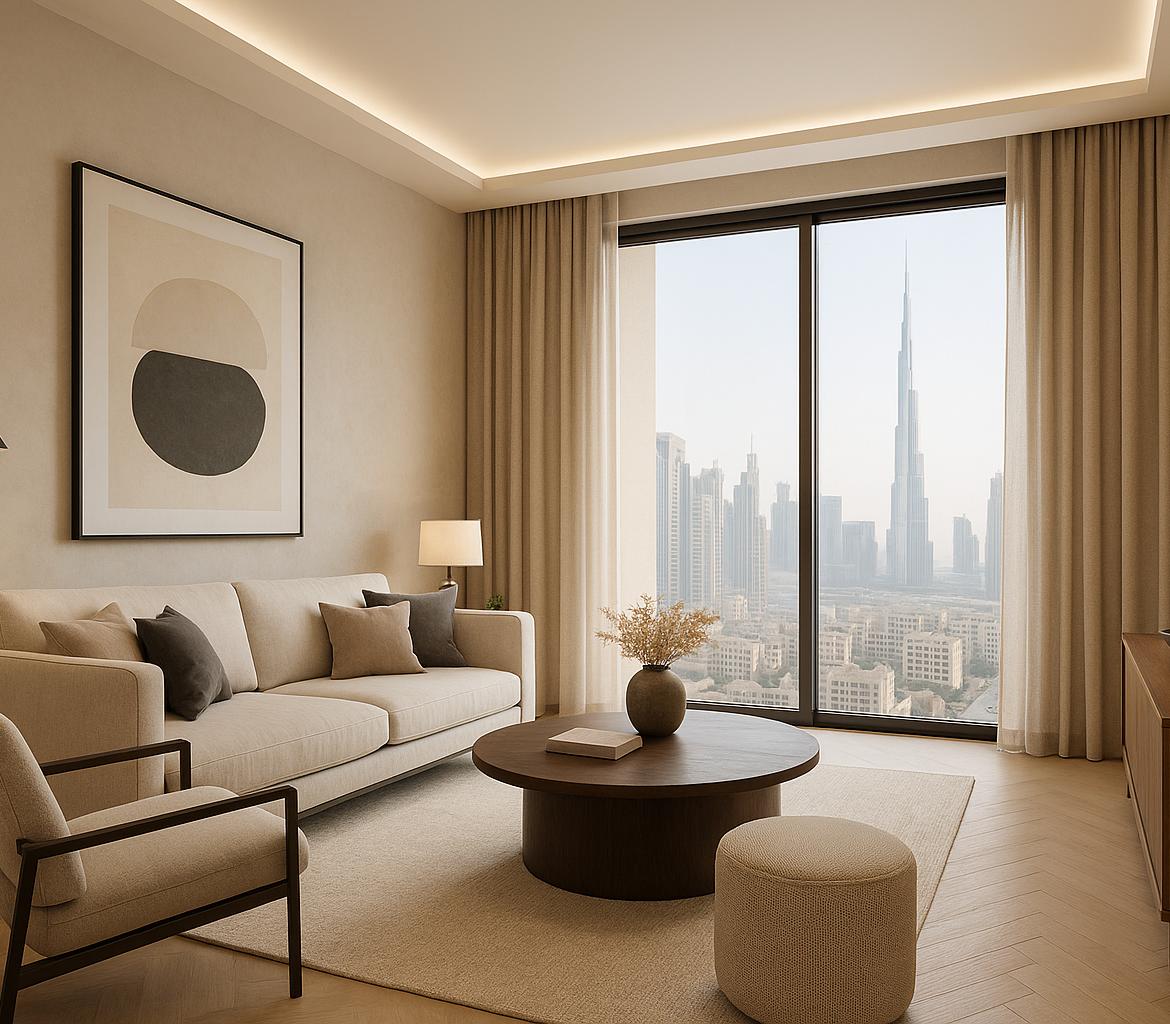 Best Interior Designer in Dubai for Small Apartments - Wanderlust Architects Project View