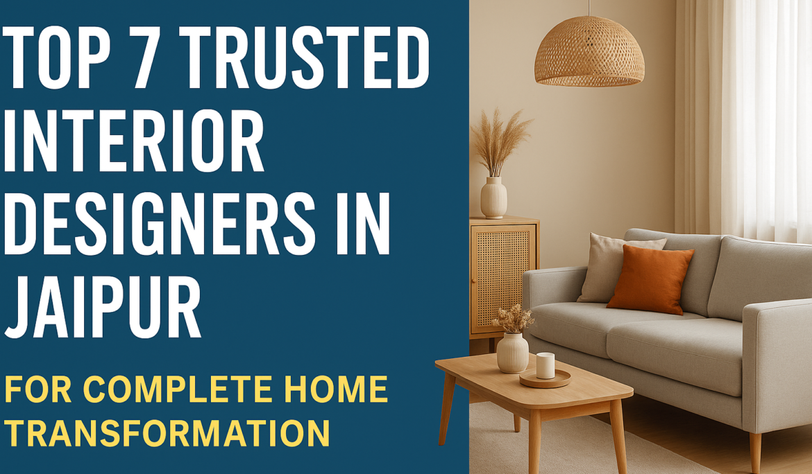 Modern Jaipur living room interior showcasing the work of best architects in Jaipur