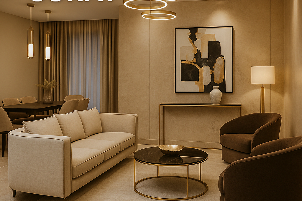 Elegant luxury interiors by the best interior designers in Surat – Wanderlust Architects