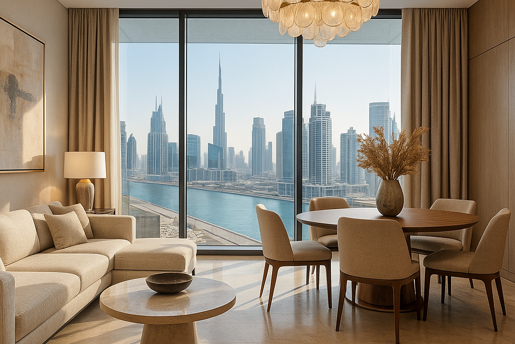 “Interior Designers in Dubai 2025 – Luxury Living Room by Wanderlust Architects”