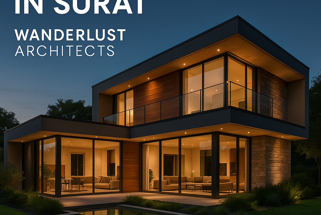 Best architects in Surat – Wanderlust Architects modern luxury villa design