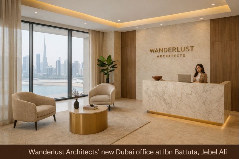 Wanderlust Architects Dubai office at Ibn Battuta – luxury interior designers in Dubai