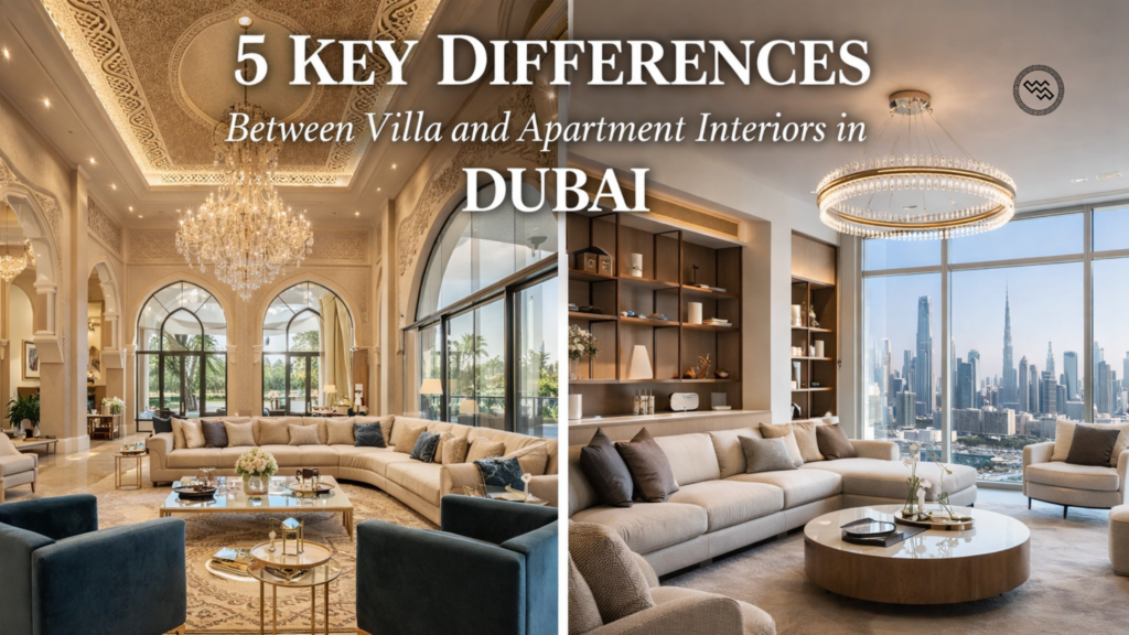 5 key differences between villa and apartment interiors in dubai