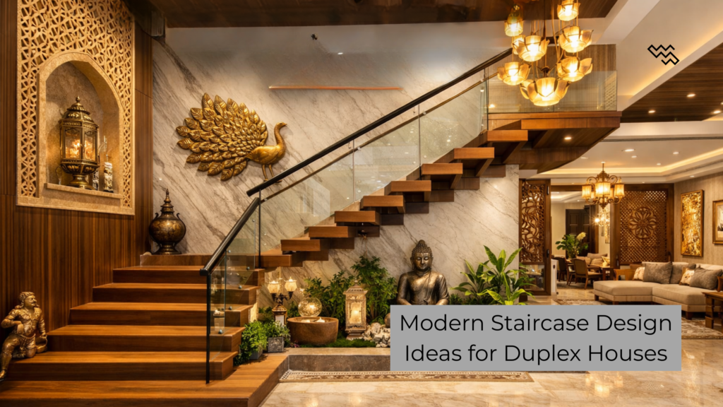 Modern Staircase Design Ideas for Duplex Houses