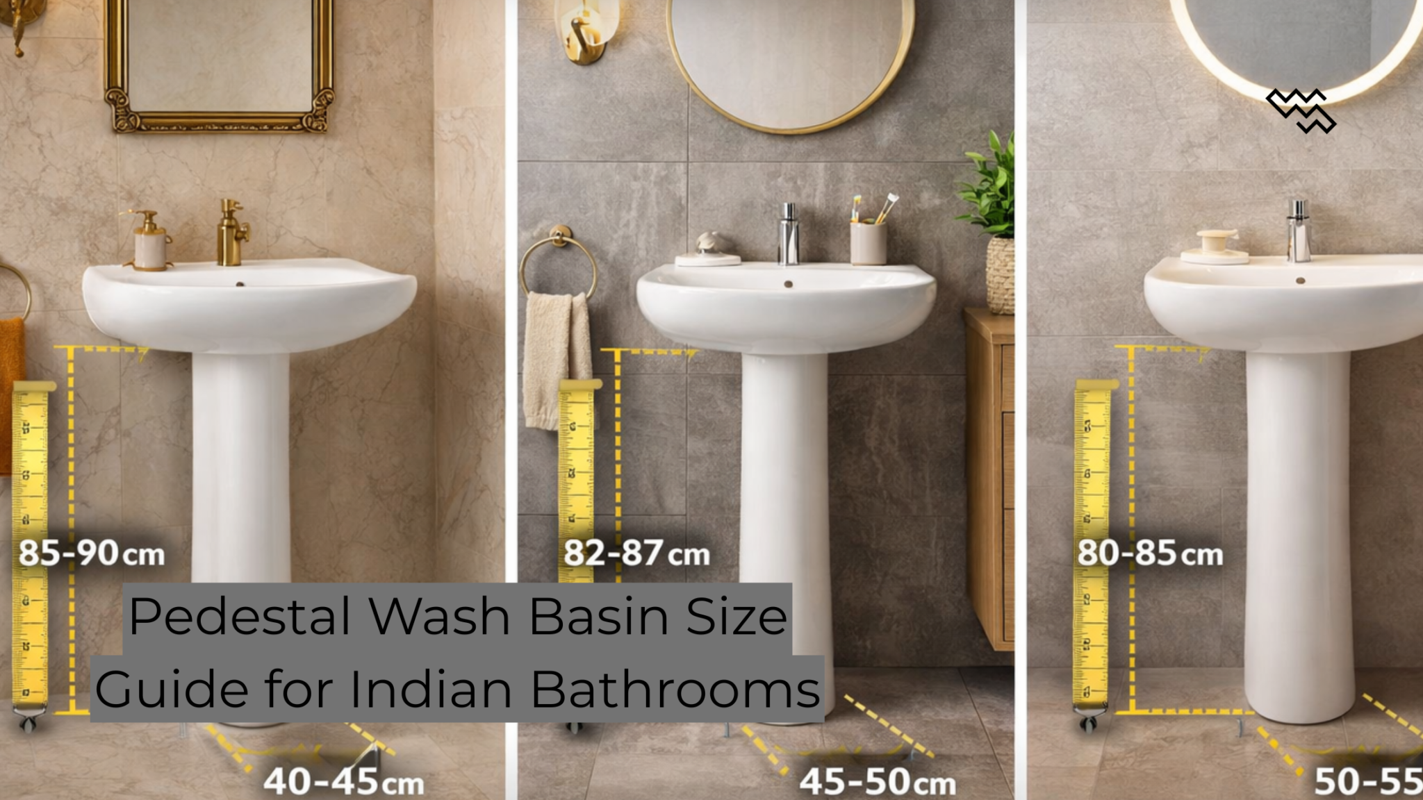 Pedestal Wash Basin Size Guide for Indian Bathrooms