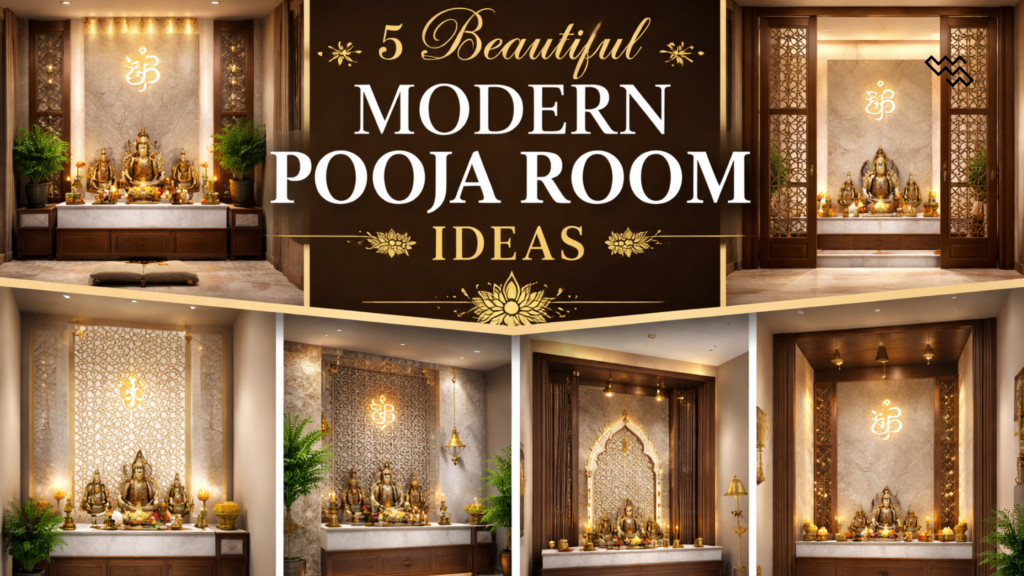 5 Beautiful Modern Pooja Room Ideas