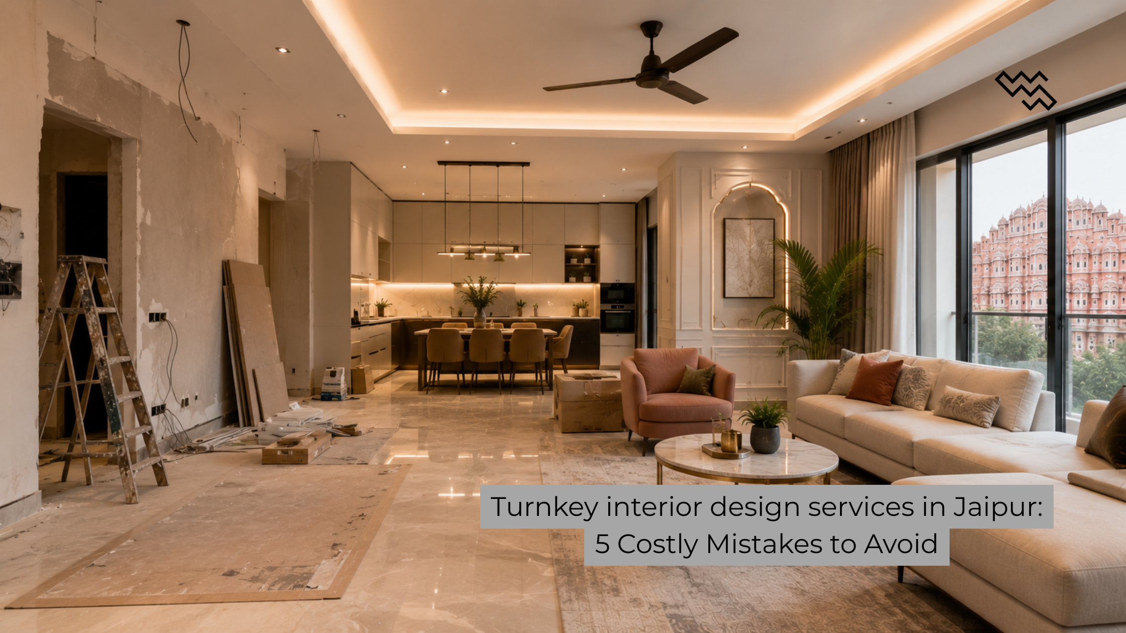Turnkey interior design services in Jaipur